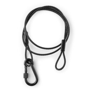 BeamZ SAF75 Lighting Safety Cable 75cm x 3mm 30kg Black